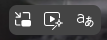 Icono de superposición de vídeo de MS Edge